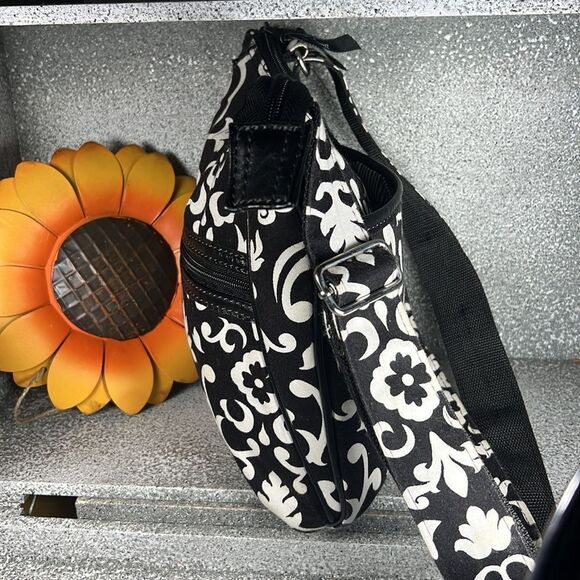 Thirty-One Organizing Shoulder Bag  Purse & Wallet Set Black Parision Pop - Picture 4 of 11